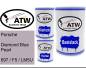 Preview: Porsche, Diamond Blue Pearl, 697 / F5 / LM5U: 500ml Lackdose + 500ml Klarlack + 250ml Härter - Set, von ATW Autoteile West.